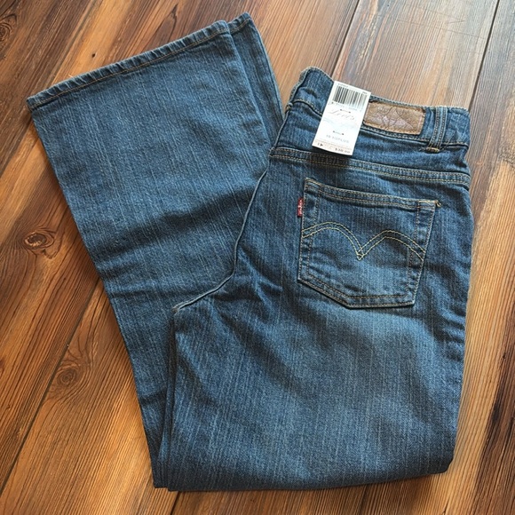 LEVI’S 517 STRETCH Flare Jeans Adjustable Waistband girls size 10 1/2 plus - Picture 7 of 8